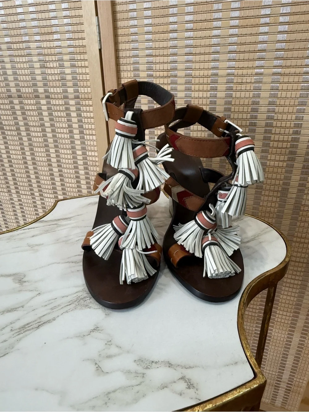 Tory Burch Weaver Heels Size 8